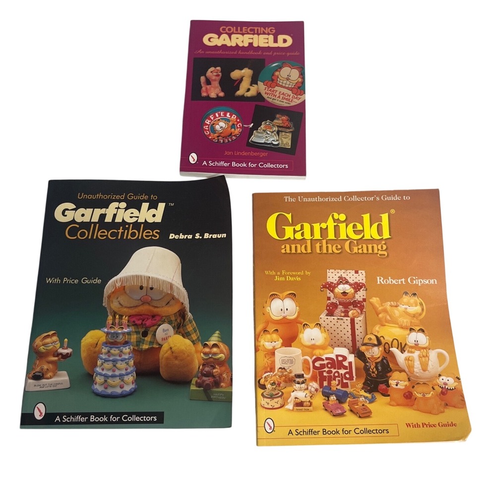 Garfield Collectible Price Guide Book Schiffer Publishing 3 Volume Set Softcover